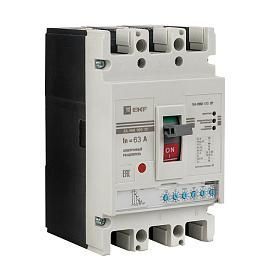 Выключатель автоматический ВА-99М 100/63А 3P 50кА с электронным расцепителем mccb99-100-63me EKF от поставщика КабельСпецСтрой