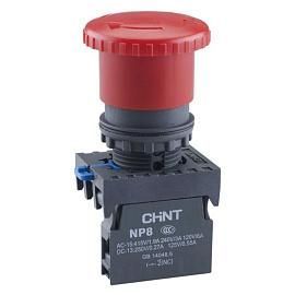 Кнопка управления Грибок 40 мм с фиксацией NP8-01ZS/14 красный 1НЗ IP65 667210 CHINT от поставщика КабельСпецСтрой Кнопка управления Грибок 40 мм с фиксацией NP8-01ZS/14 красный 1НЗ IP65 667210 CHINT от поставщика КабельСпецСтрой