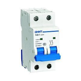 Выключатель автоматический 40А 2П двухполюсный характеристика C (R) 10кА NB1-63H 179833 CHINT от поставщика КабельСпецСтрой