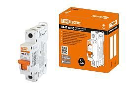Выключатель автоматический 25А 1П однополюсный характеристика C 6кА ВА47-60DC SQ0223-1013 TDM от поставщика КабельСпецСтрой