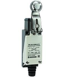 Выключатель путевой ВП 25-2116М-65 У2 рычаг со стальным роликом 1з+1р безинерционный 21х56 мм 3А IP65 ET003885 Электротехник от поставщика КабельСпецСтрой