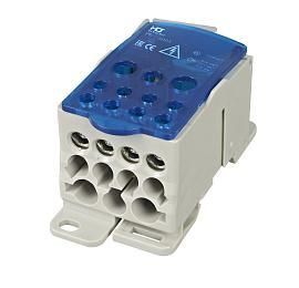 Блок распределительный на DIN-рейку РБ-500 1П 500А (плоские шины от 3x15 до 8x24 / 2x35+5x16+4x10) 081-07-06 HLT от поставщика КабельСпецСтрой