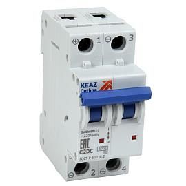 Выключатель автоматический 1А 2П двухполюсный характеристика C 6kA BM63 OptiDin 261235 КЭАЗ от поставщика КабельСпецСтрой