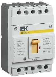 Выключатель автоматический 63А 3П трехполюсный 15kA ВА44-33 SVA4410-3-0063 IEK от поставщика КабельСпецСтрой Выключатель автоматический 63А 3П трехполюсный 15kA ВА44-33 SVA4410-3-0063 IEK от поставщика КабельСпецСтрой